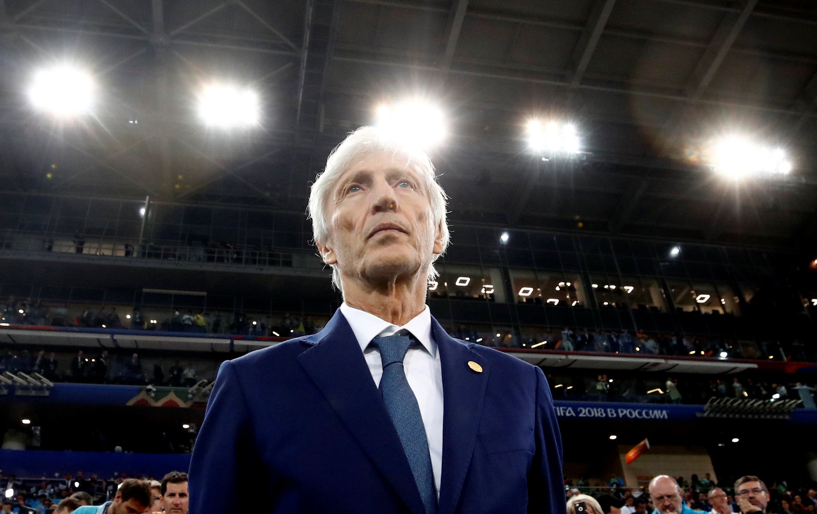Soccer Football - World Cup - Round of 16 - Colombia vs England - Spartak Stadium, Moscow, Russia - July 3, 2018 Colombia coach Jose Pekerman before the match REUTERS/Maxim Shemetov