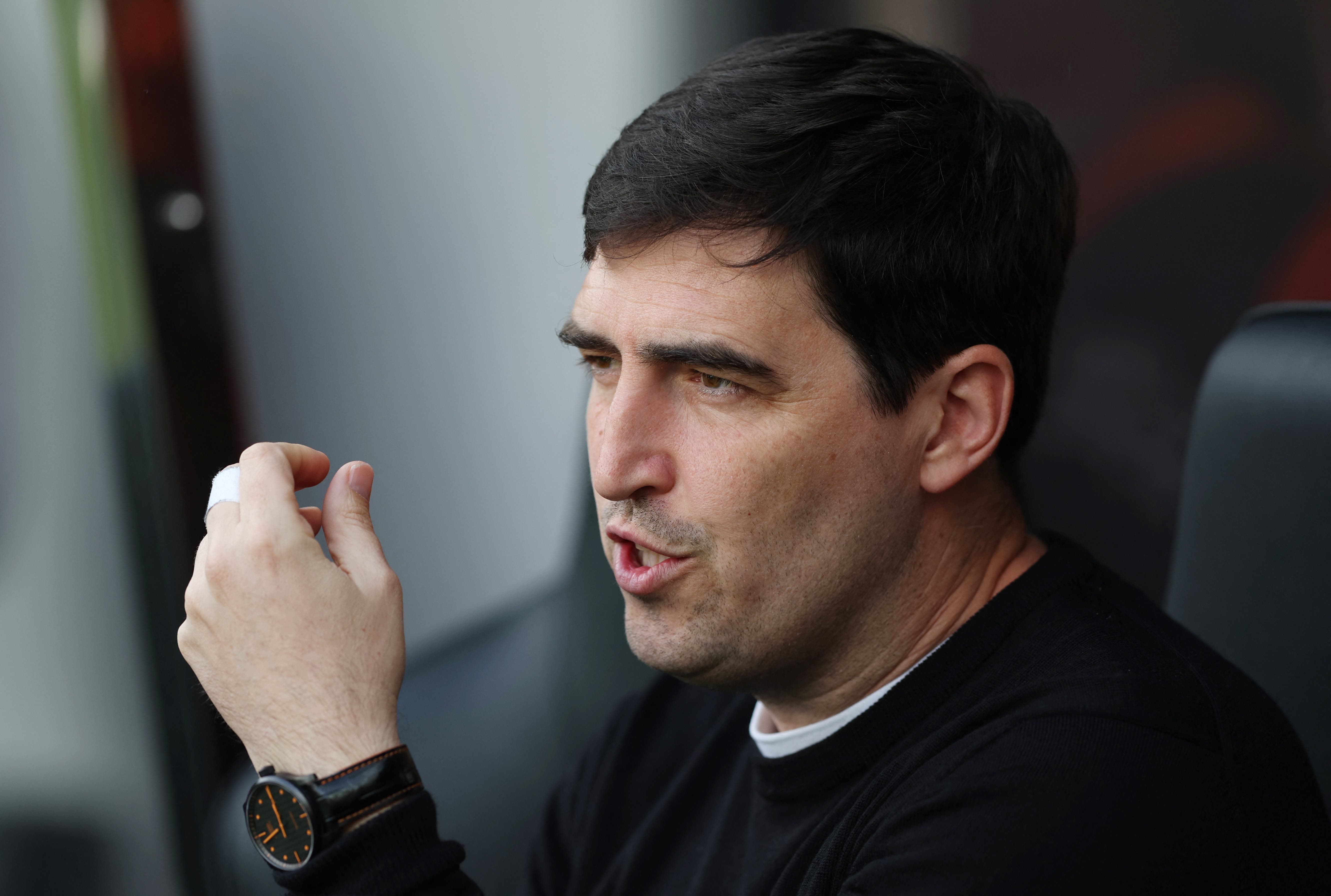 Soccer Football - Premier League - Newcastle United v AFC Bournemouth - St James' Park, Newcastle, Britain - April 18, 2026 AFC Bournemouth manager Andoni Iraola before the match REUTERS/Scott Heppell