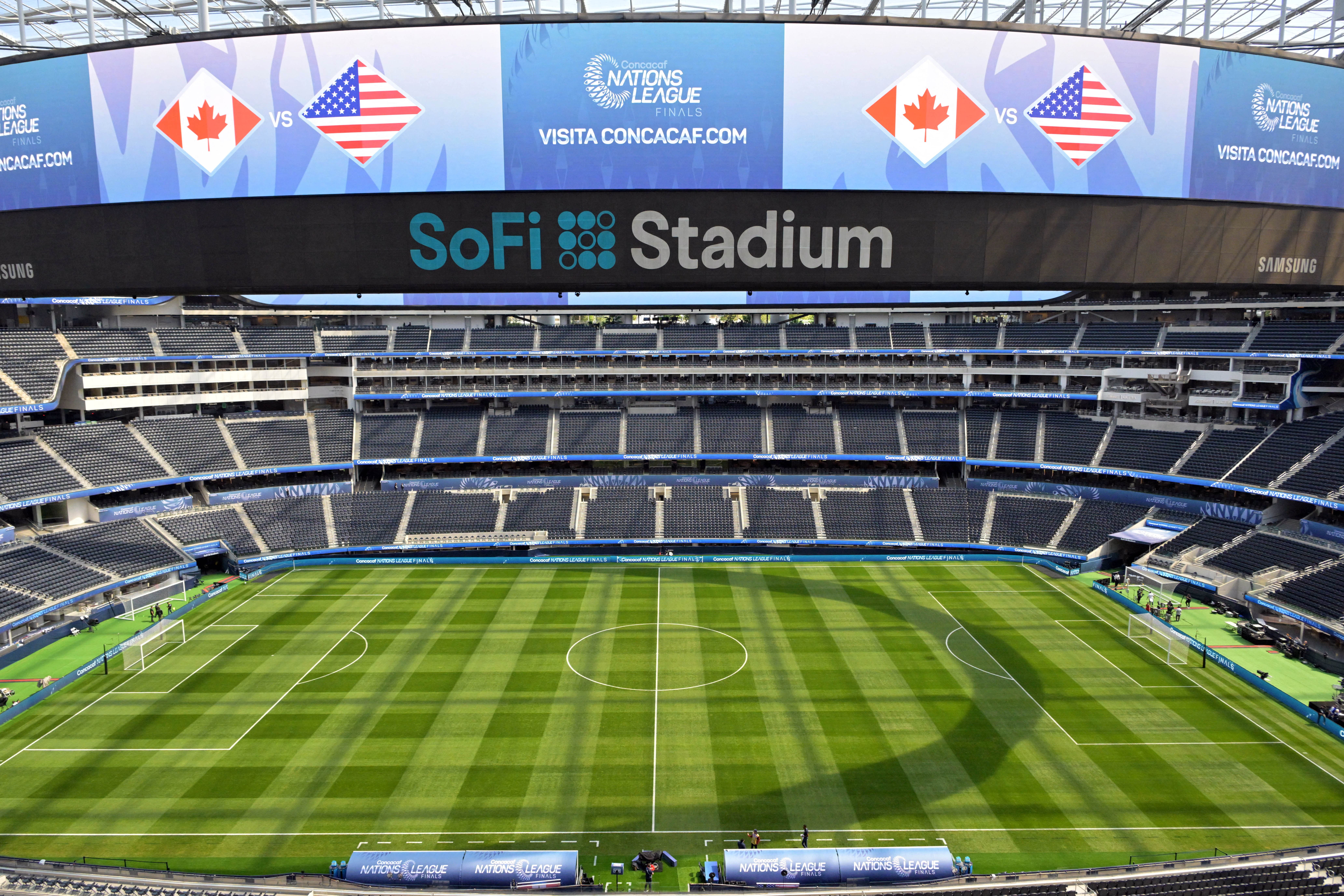 Mar 23, 2025; Inglewood, California, USA; A general view before the Concacaf Nations League third place match at SoFi Stadium. Mandatory Credit: Jayne Kamin-Oncea-Imagn Images