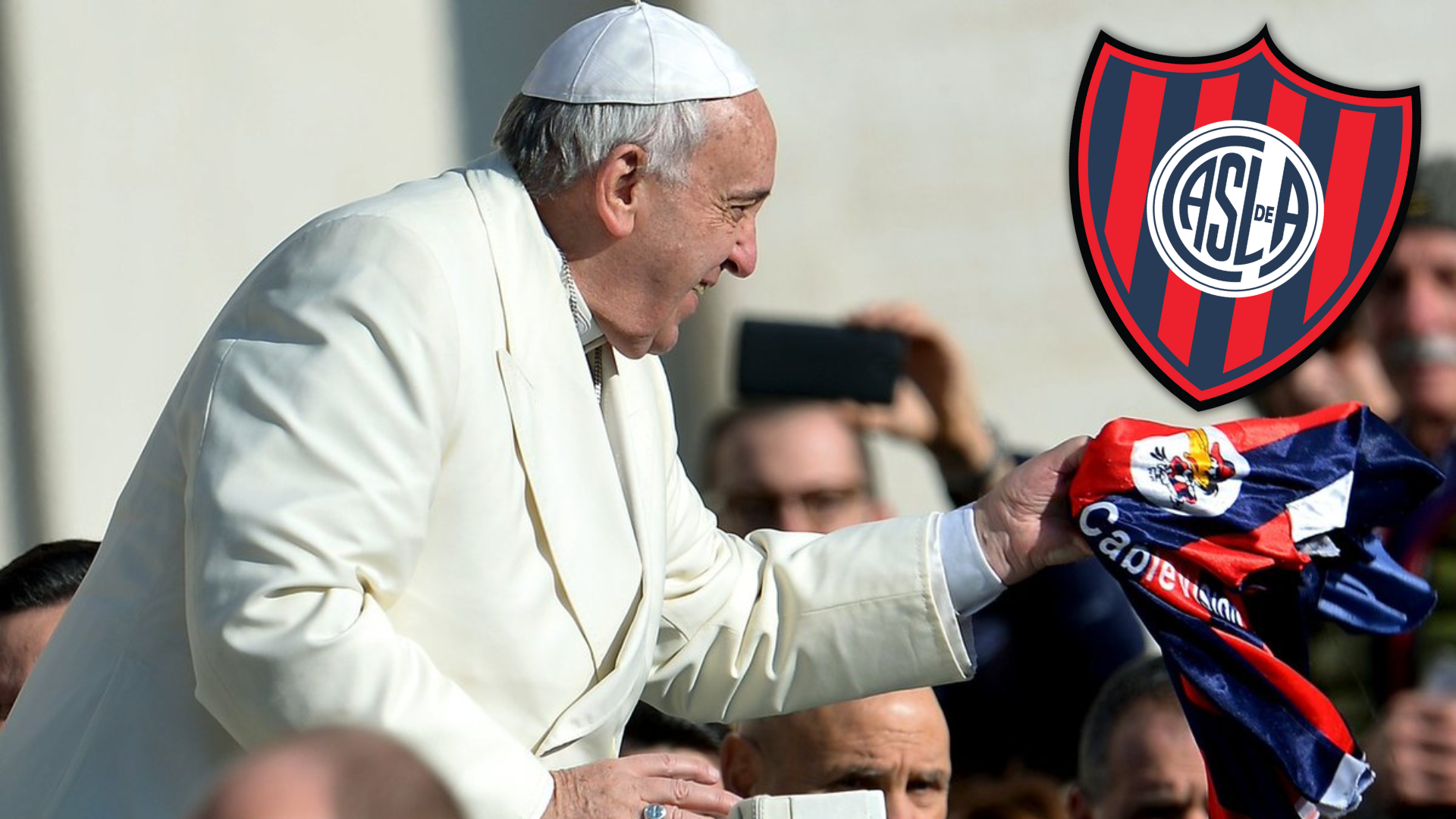 Patch Brodé Club San Lorenzo 2013 – Édition Spéciale Pape François – Neuf