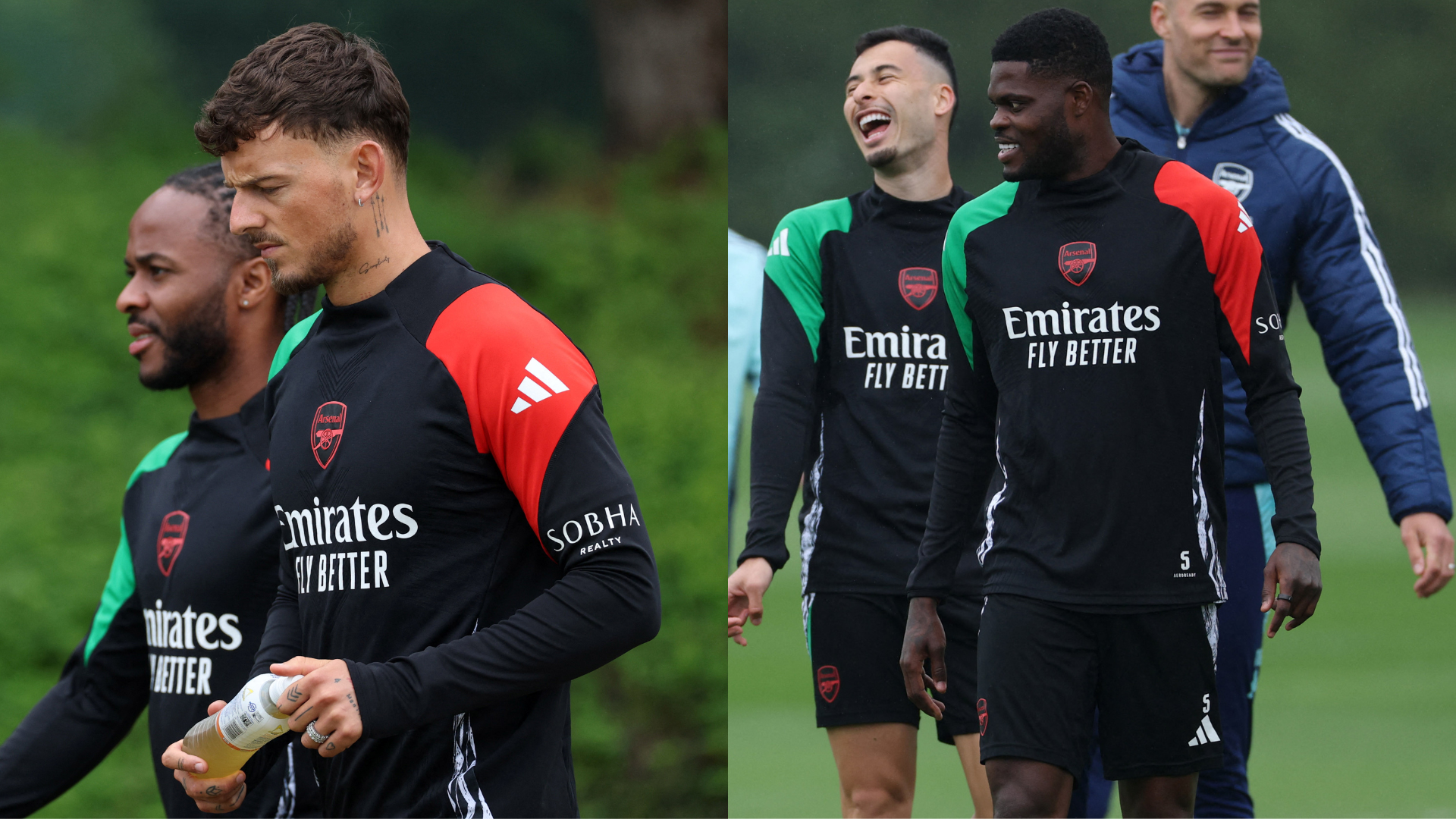 Ben White y Thomas Partey