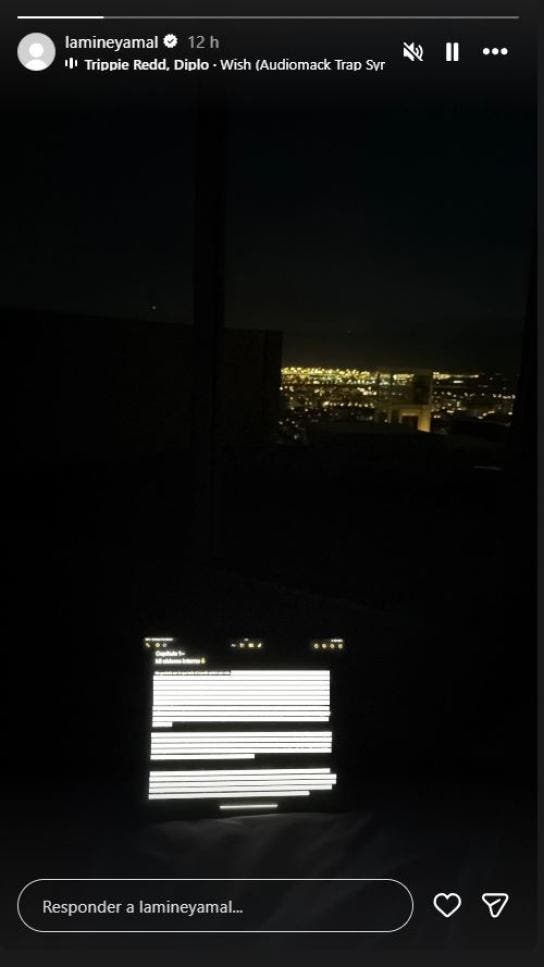 La misteriosa historia que compartió Lamine Yamal en redes sociales. 