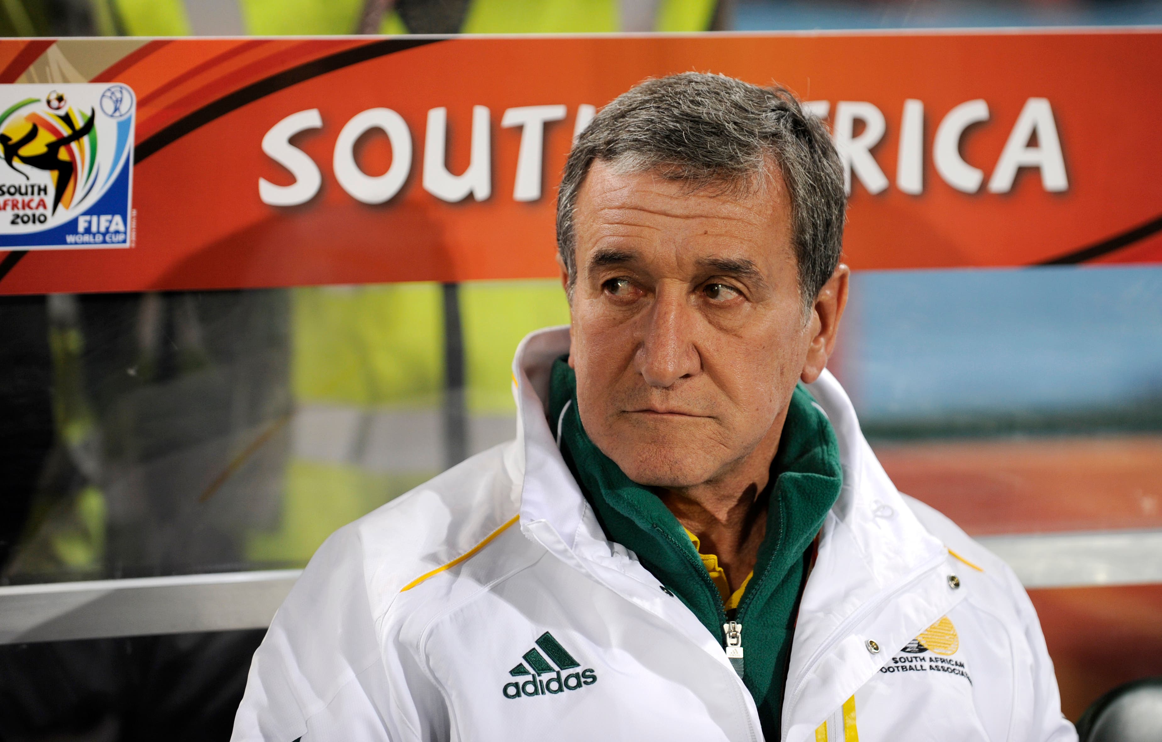 Football - South Africa v Uruguay - FIFA World Cup South Africa 2010 - Group A - Loftus Versfeld Stadium, Pretoria, South Africa - 16/6/10 Carlos Alberto Parreira - South Africa Head Coach Mandatory Credit: Action Images / Jason Cairnduff