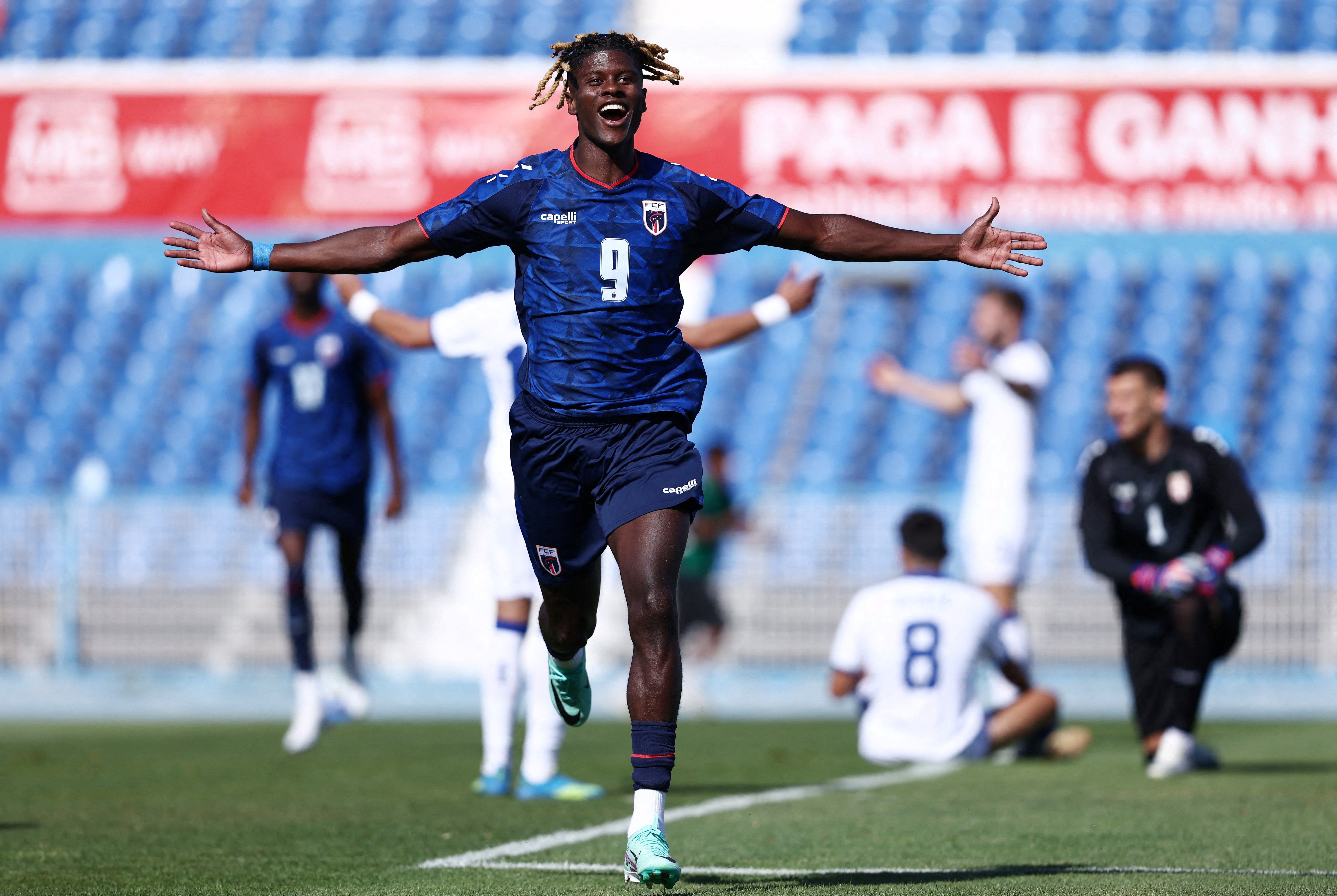 Soccer Football - International Friendly - Cape Verde v Serbia - Estadio do Restelo, Lisbon, Portugal - May 31, 2026 Cape Verde's Benchimol celebrates scoring their third goal REUTERS/Rodrigo Antunes TPX IMAGES OF THE DAY