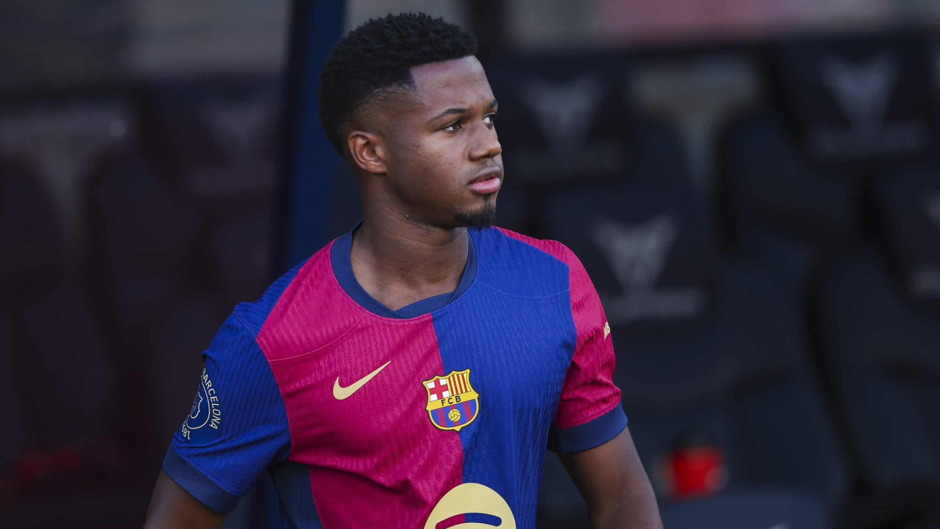 Ansu Fati relegated to the bench with Barcelona.