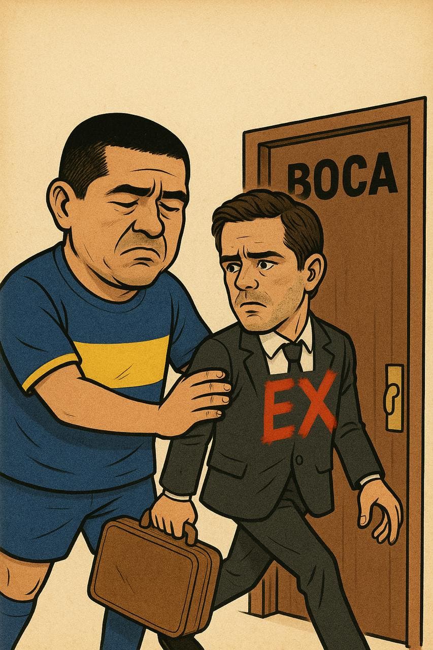 ROMÁN LE DIJO ADIÓS: Gago deja de ser entrenador de Boca tras la derrota ante River