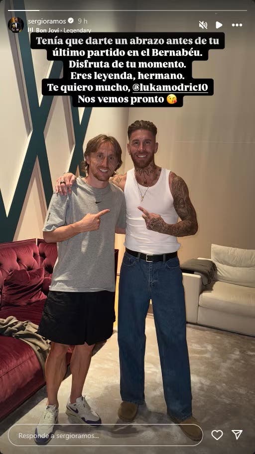 Sergio Ramos message after seeing Luka Modric