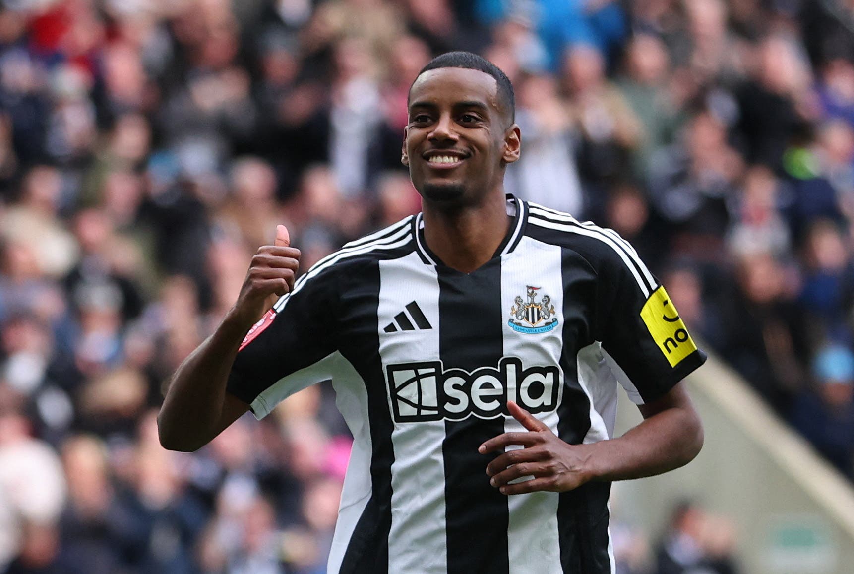 Alexander Isak for Newcastle United at the FA Cup.