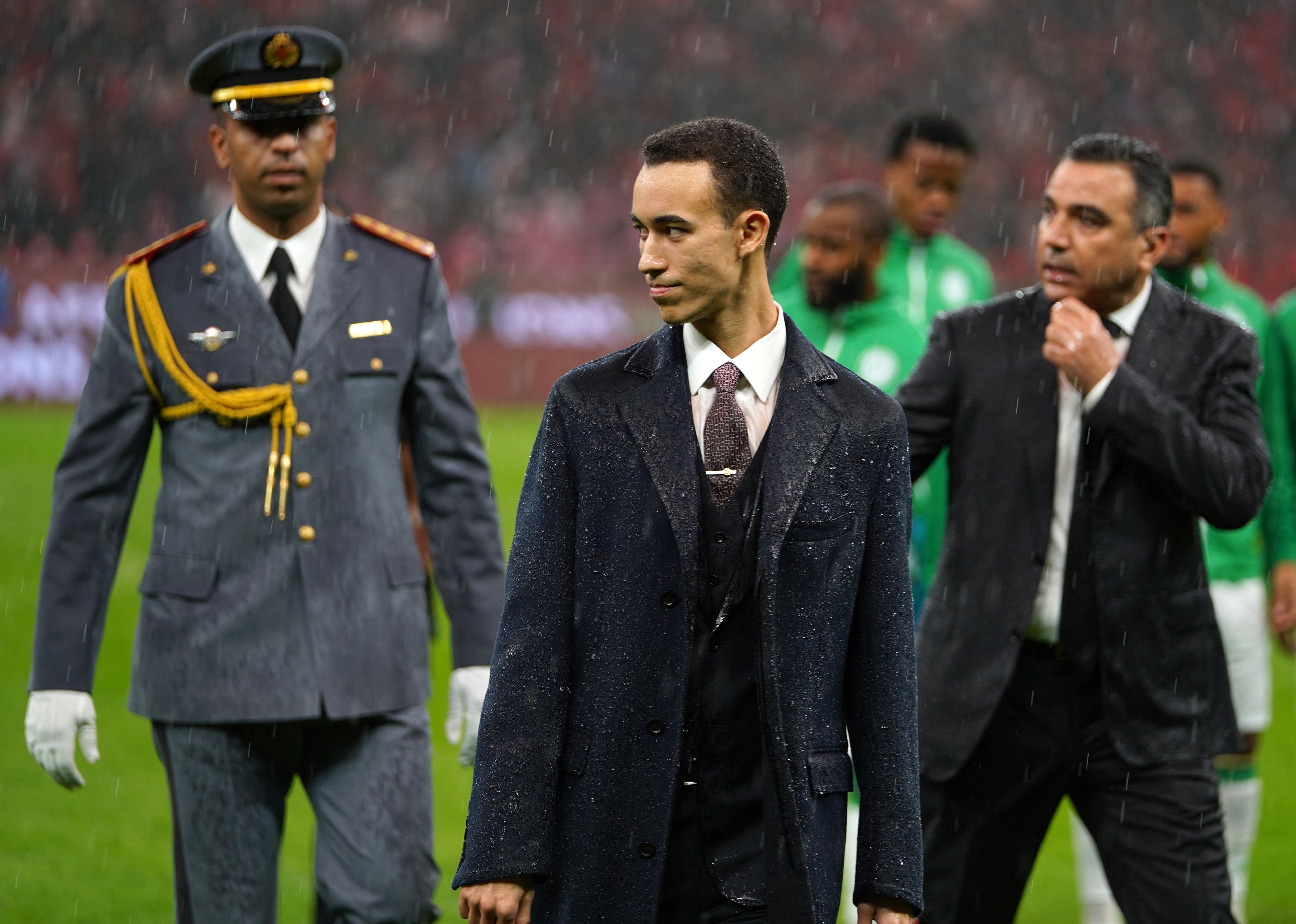 Prince Moulay Abdellah Stadium, Rabat, Morocco - December 21, 2025 Morocco's Crown Prince Moulay El Hassan before the match REUTERS/Stringer