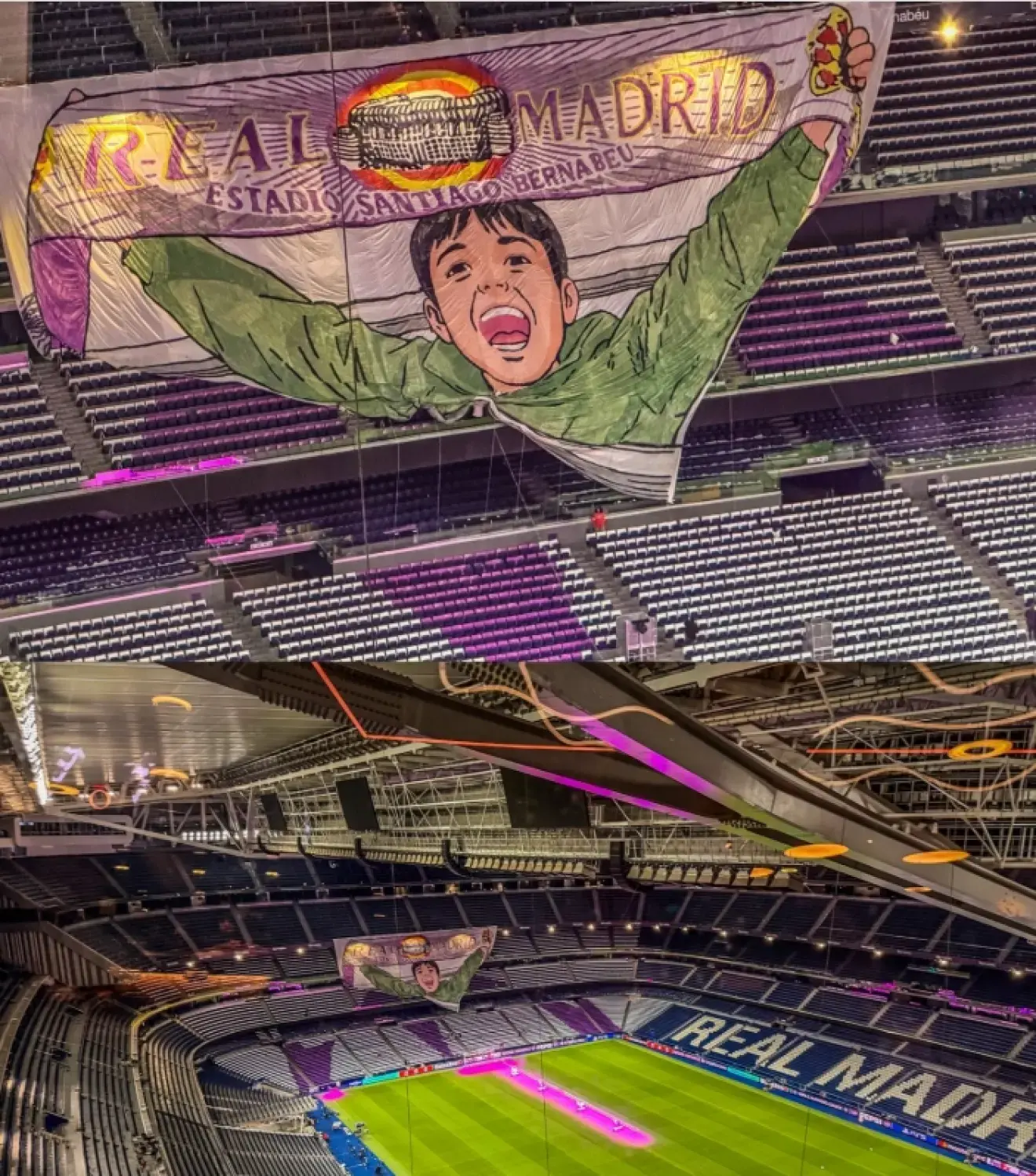Atlético Madrid fan replies to Real Madrid banner - AS USA