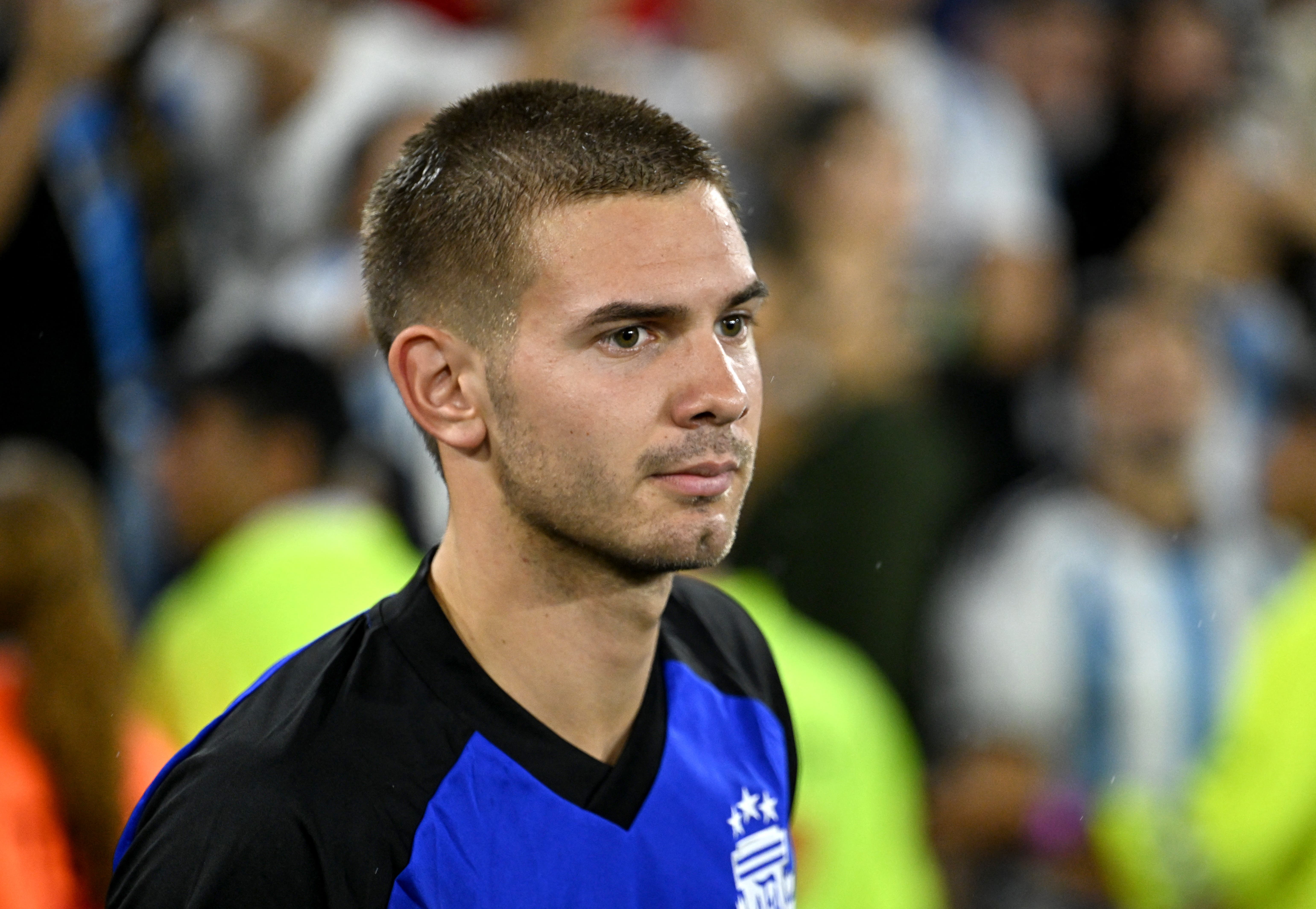 Soccer Football - International Friendly - Argentina v Mauritania - Estadio La Bombonera, Buenos Aires, Argentina - March 27, 2026 Argentina's Franco Mastantuono before the match REUTERS/Rodrigo Valle