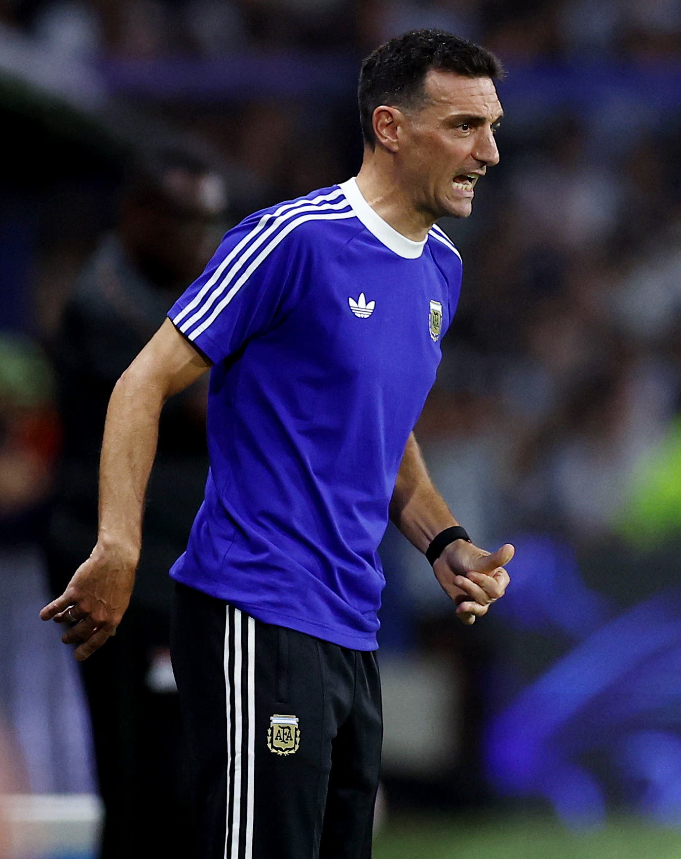 Soccer Football - International Friendly - Argentina v Zambia - Estadio La Bombonera, Buenos Aires, Argentina - March 31, 2026 Argentina coach Lionel Scaloni during the match REUTERS/Agustin Marcarian