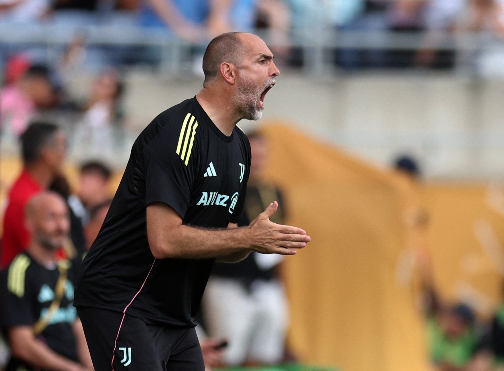 Soccer Football - FIFA Club World Cup - Group G - Juventus v Manchester City - Camping World Stadium, Orlando, Florida, U.S. - June 26, 2025 Juventus coach Igor Tudor reacts IMAGN IMAGES via Reuters/Nathan Ray Seebeck