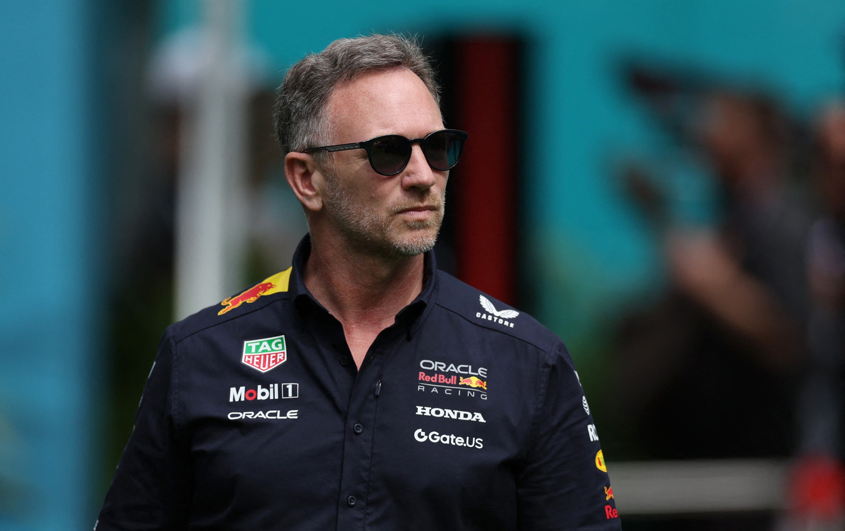 Formula One F1 - Miami Grand Prix - Miami International Autodrome, Miami, Florida, United States - May 4, 2025 Red Bull team principal Christian Horner arrives before the race REUTERS/Ricardo Arduengo
