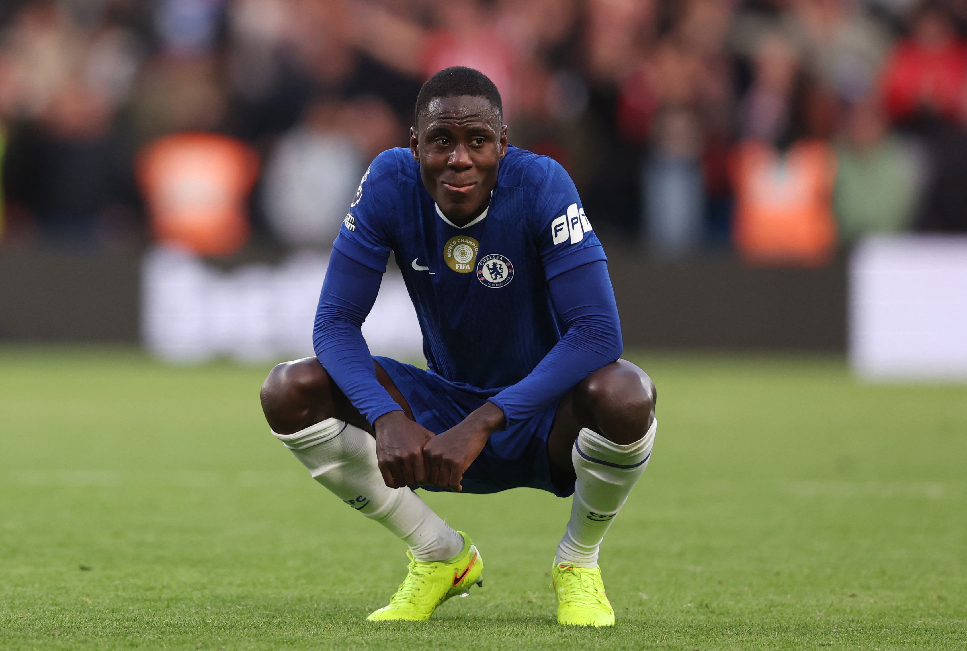 Soccer Football - Premier League - Chelsea v Sunderland - Stamford Bridge, London, Britain - October 25, 2025 Chelsea's Trevoh Chalobah looks dejected after the match REUTERS/David Klein