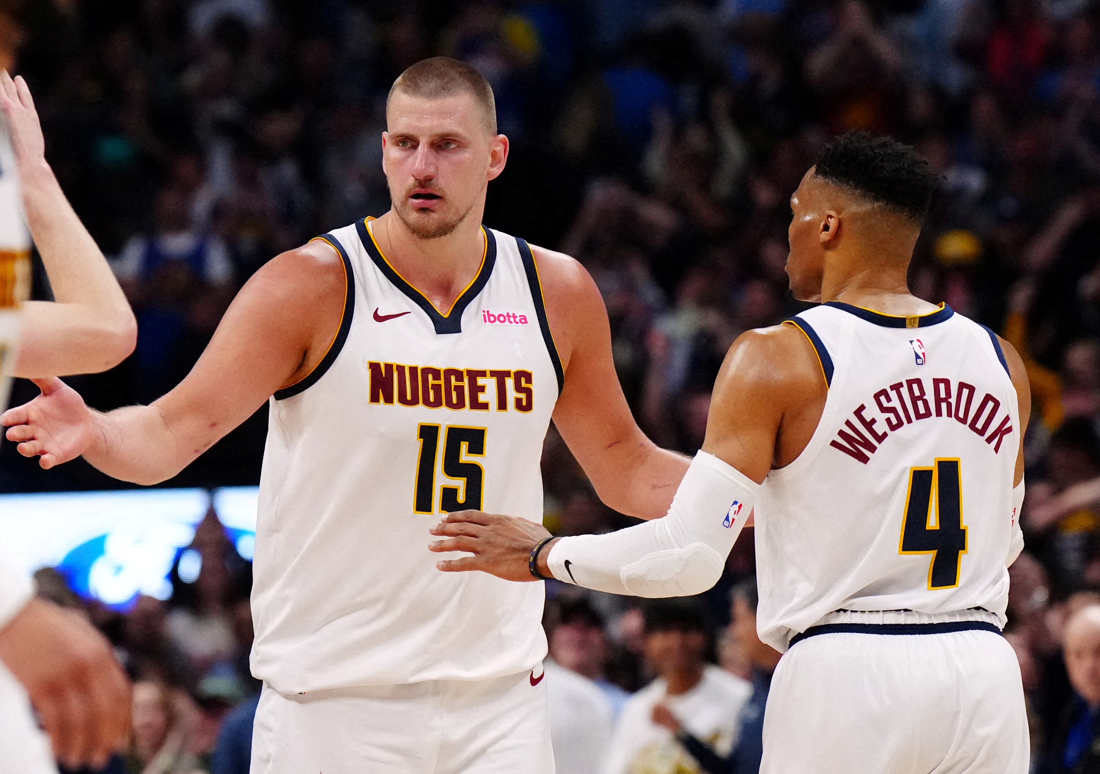 Nikola Jokic and Russell Westbrook for Denver Nuggets against Memphis Grizzlies.