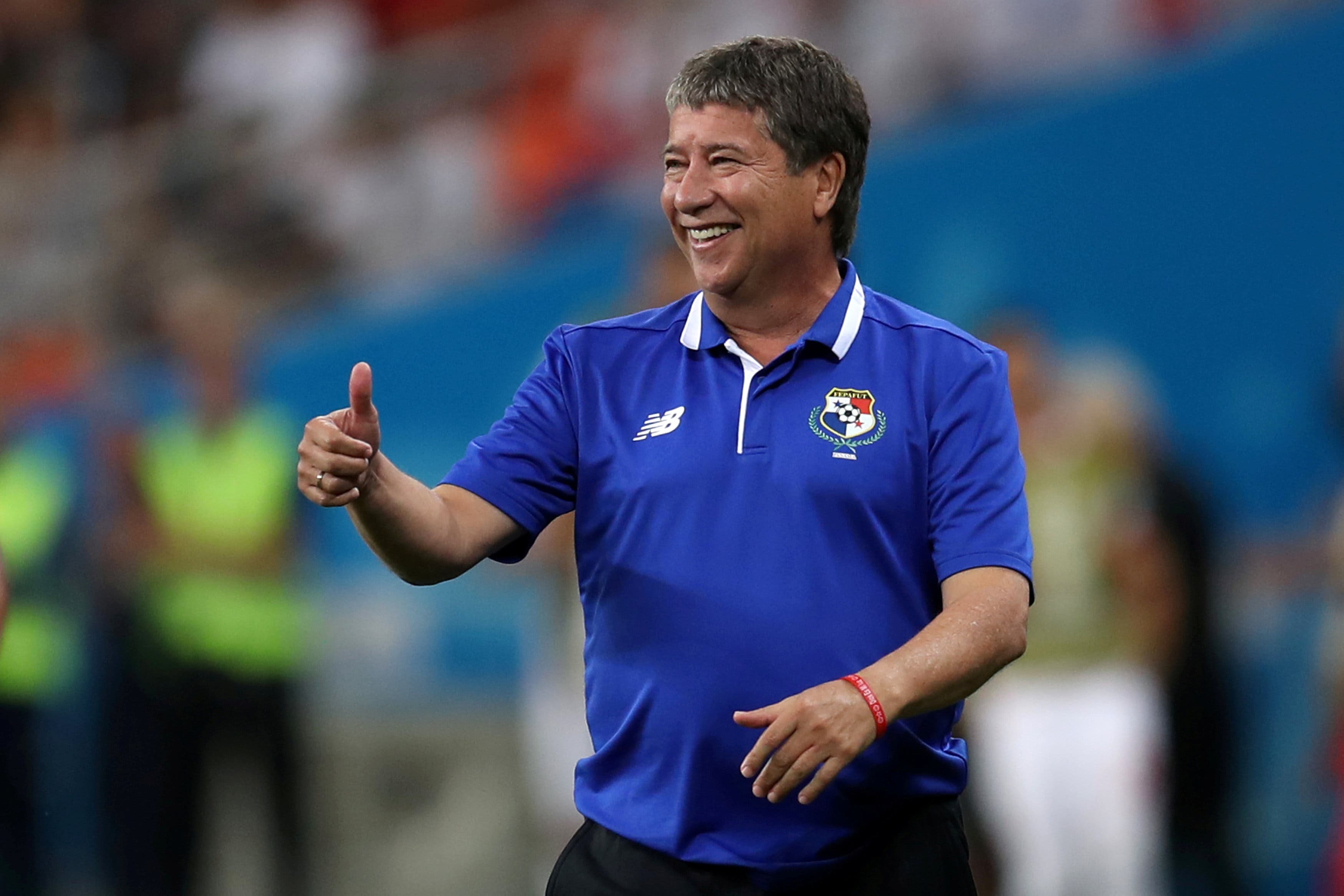 FILE PHOTO: Soccer Football - World Cup - Group G - Panama vs Tunisia - Mordovia Arena, Saransk, Russia - June 28, 2018 Panama coach Hernan Dario Gomez. REUTERS/Ricardo Moraes/File Photo