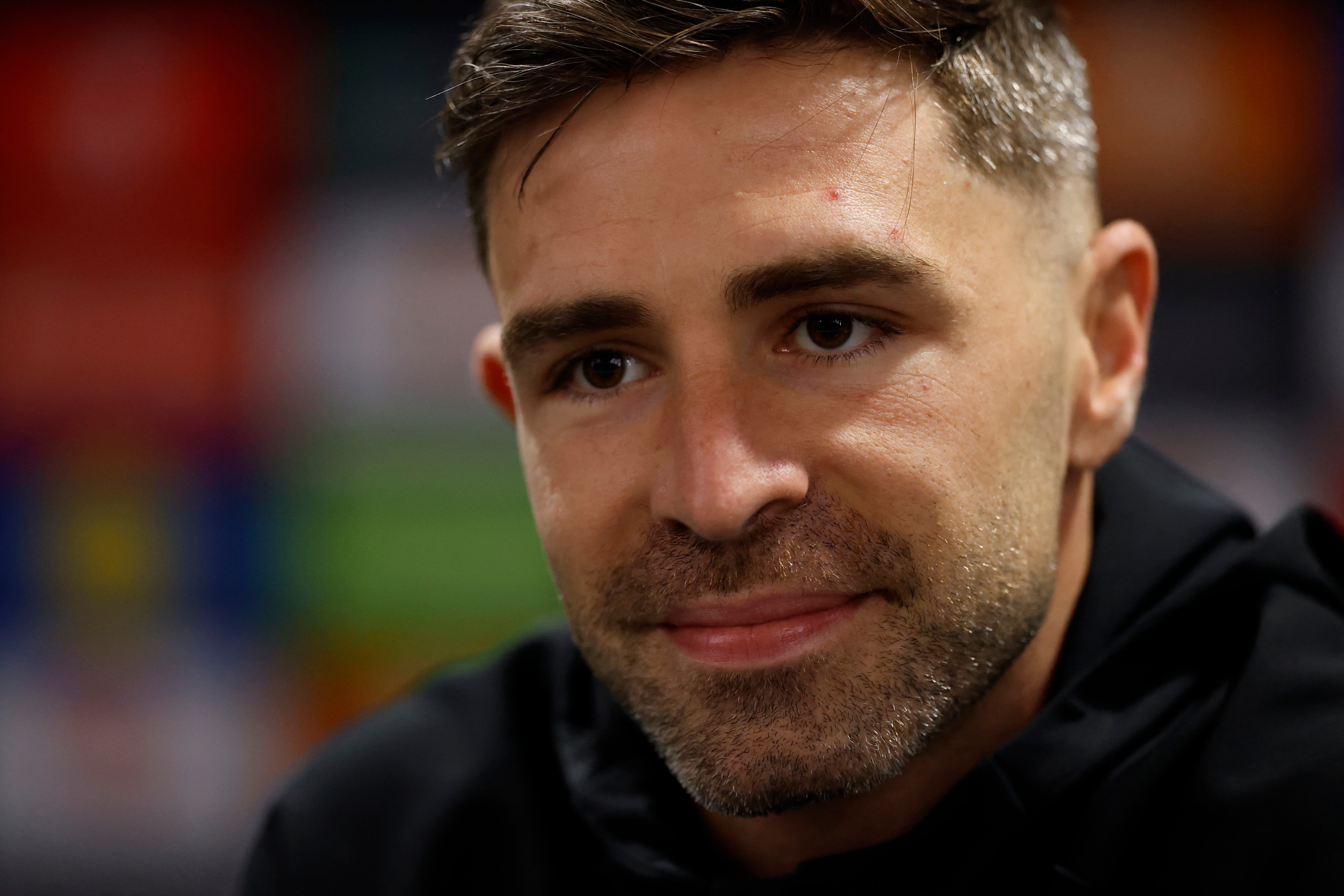 Soccer Football - Europa League - Athletic Bilbao Press Conference - Old Trafford, Manchester, Britain - May 7, 2025 Athletic Bilbao's Yeray Alvarez during the press conference Action Images via Reuters/Jason Cairnduff
