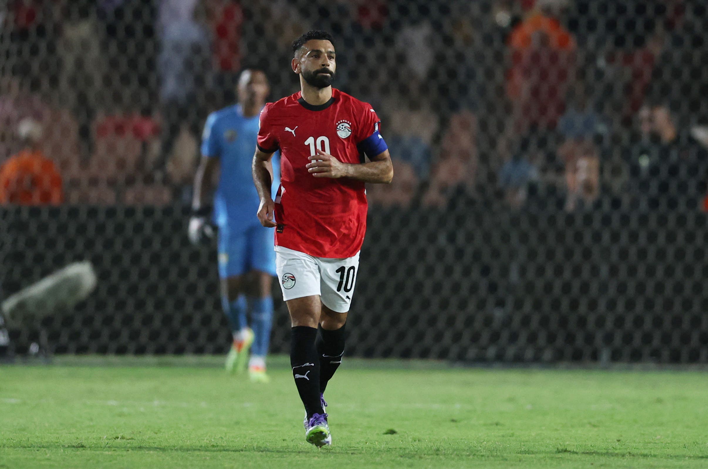 Soccer Football - World Cup - CAF Qualifiers - Group A - Egypt v Ethiopia - Cairo International Stadium, Cairo, Egypt - September 5, 2025 Egypt's Mohamed Salah celebrates scoring their first goal REUTERS/Amr Abdallah Dalsh