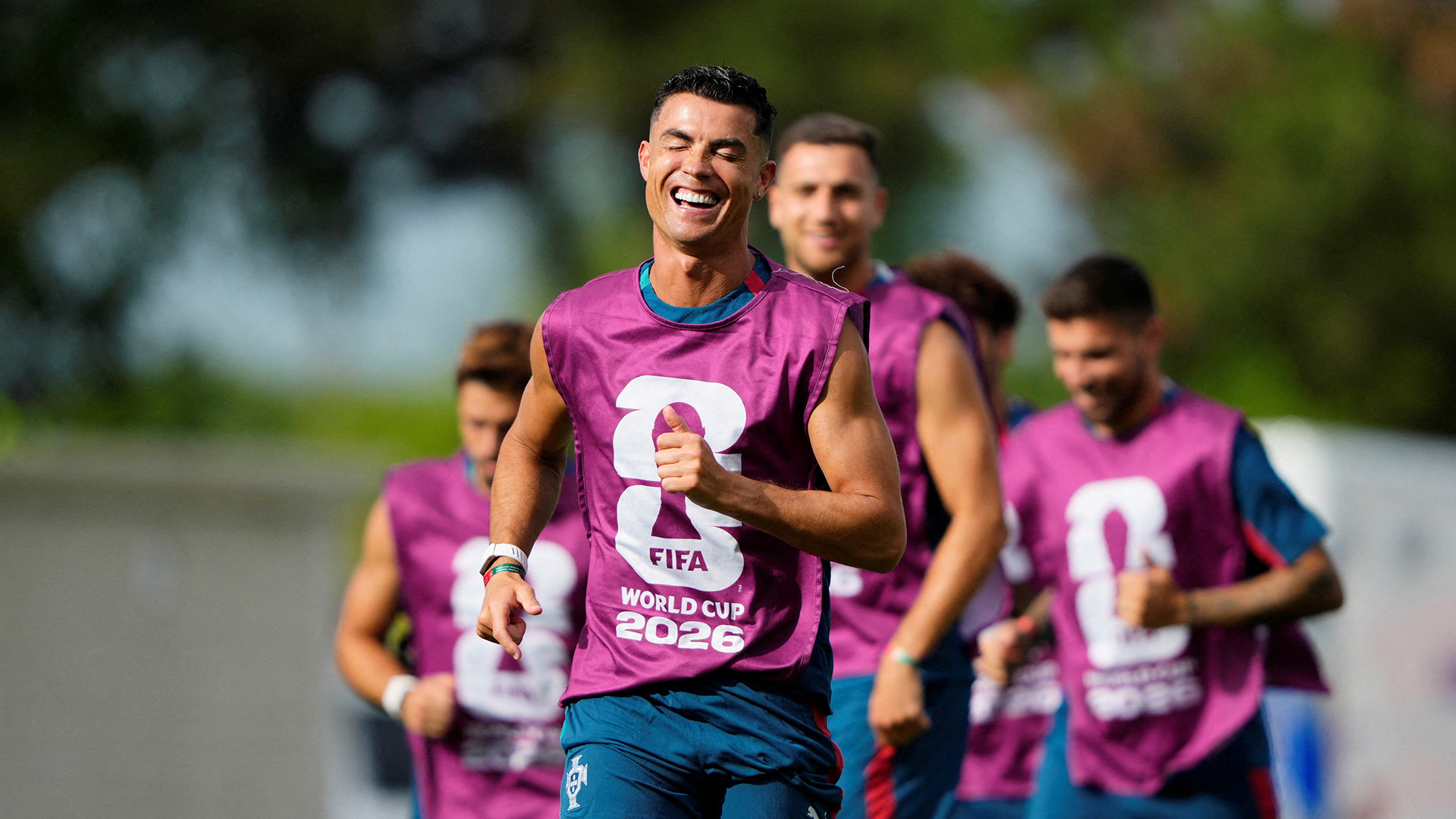 Soccer Football - FIFA World Cup 2026 - Portugal Training - Centennial Park, Toronto, Canada - July 1, 2026 Portugal's Cristiano Ronaldo during training IMAGN IMAGES via Reuters/Kevin Sousa TPX IMAGES OF THE DAY