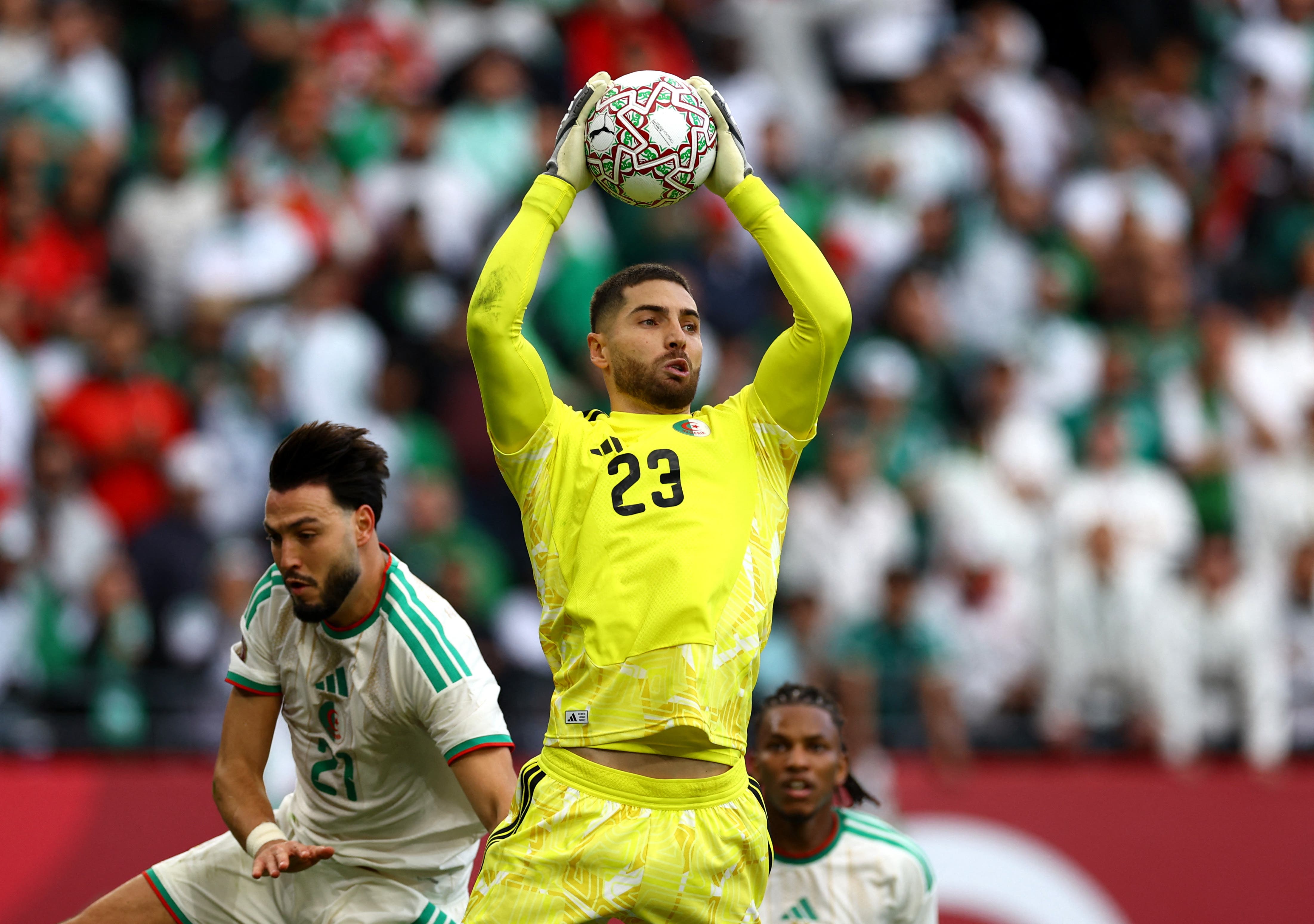 Soccer Football - CAF Africa Cup of Nations - Morocco 2025 - Round of 16 - Algeria v Democratic Republic of Congo - Moulay El Hassan Stadium, Rabat, Morocco - January 6, 2026 Algeria's Luca Zidane in action REUTERS/Siphiwe Sibeko