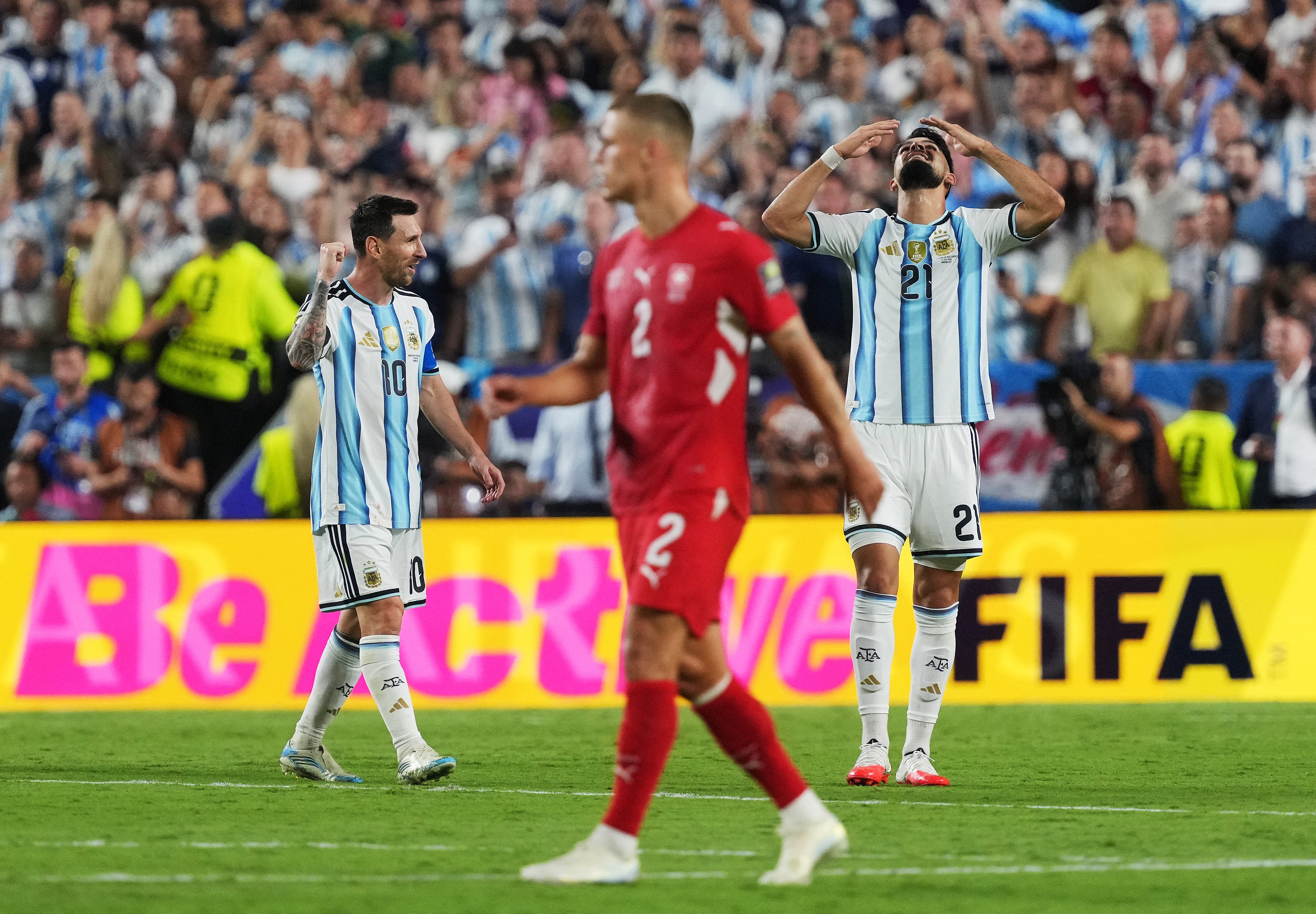 Messi to the Referee: 