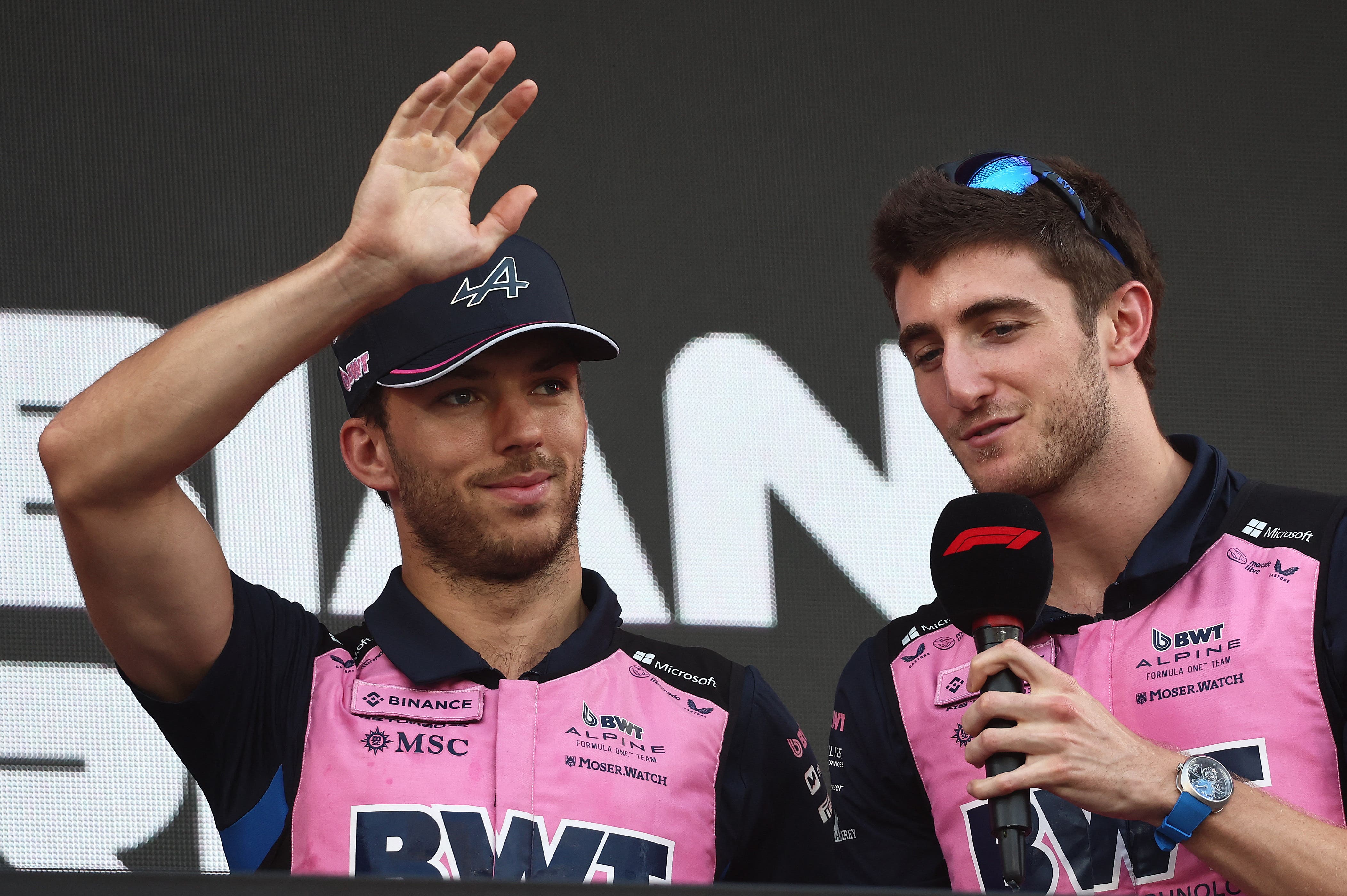 Alpine's Pierre Gasly and Jack Doohan at the 2025 Saudi Arabian Grand Prix.