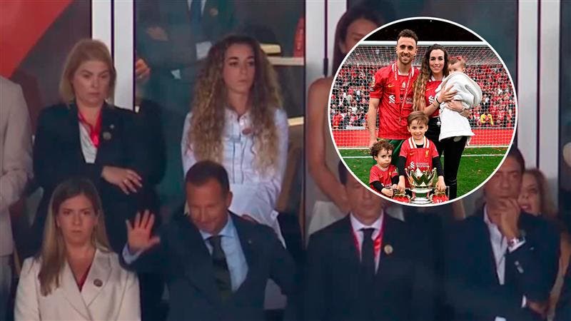 VIDEO) Diogo Jota's Wife Attends Emotional Tribute During the Supertaça Between Benfica and Sporting | beIN SPORTS