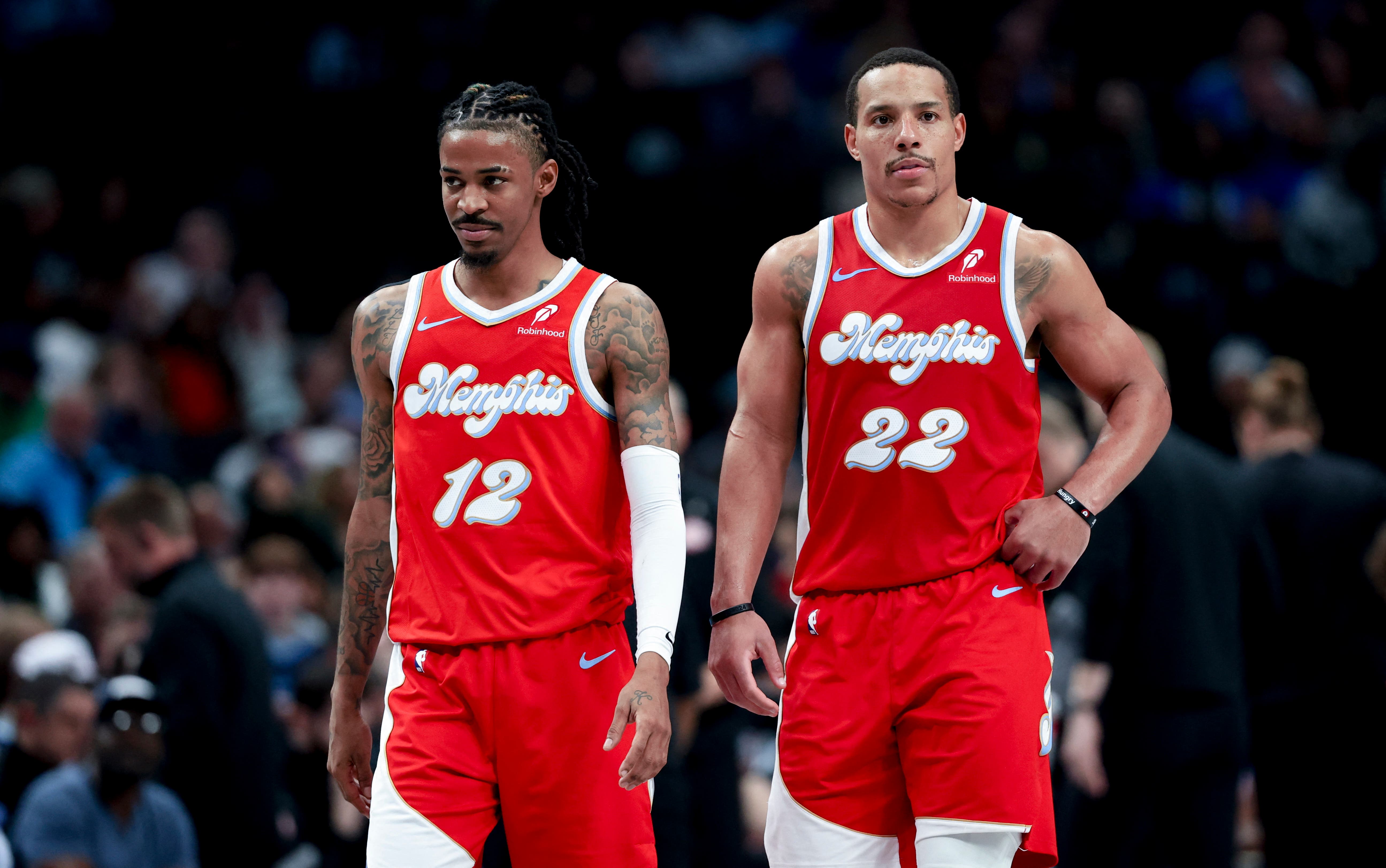 Ja Morant and Desmond Bane playing together for the Memphis Grizzlies.