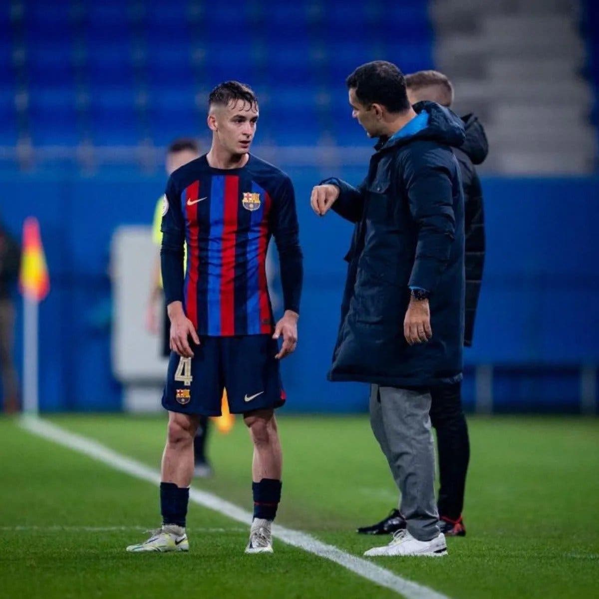Rafa Márquez with Barca Athletic