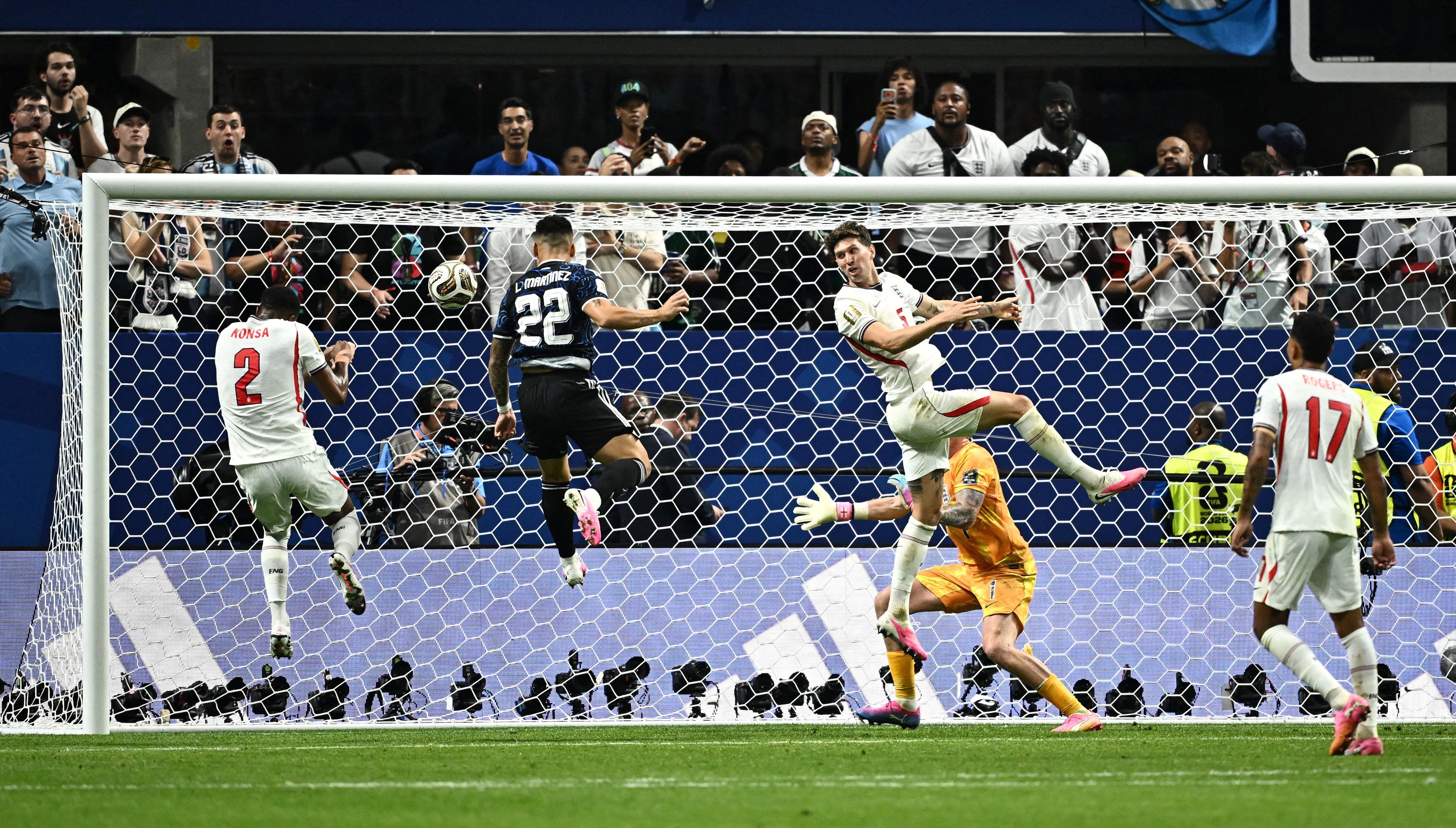 Soccer Football - FIFA World Cup 2026 - Semi Final - England v Argentina - Atlanta Stadium, Atlanta, Georgia, U.S. - July 15, 2026 Argentina's Lautaro Martinez scores their second goal REUTERS/Dylan Martinez TPX IMAGES OF THE DAY

