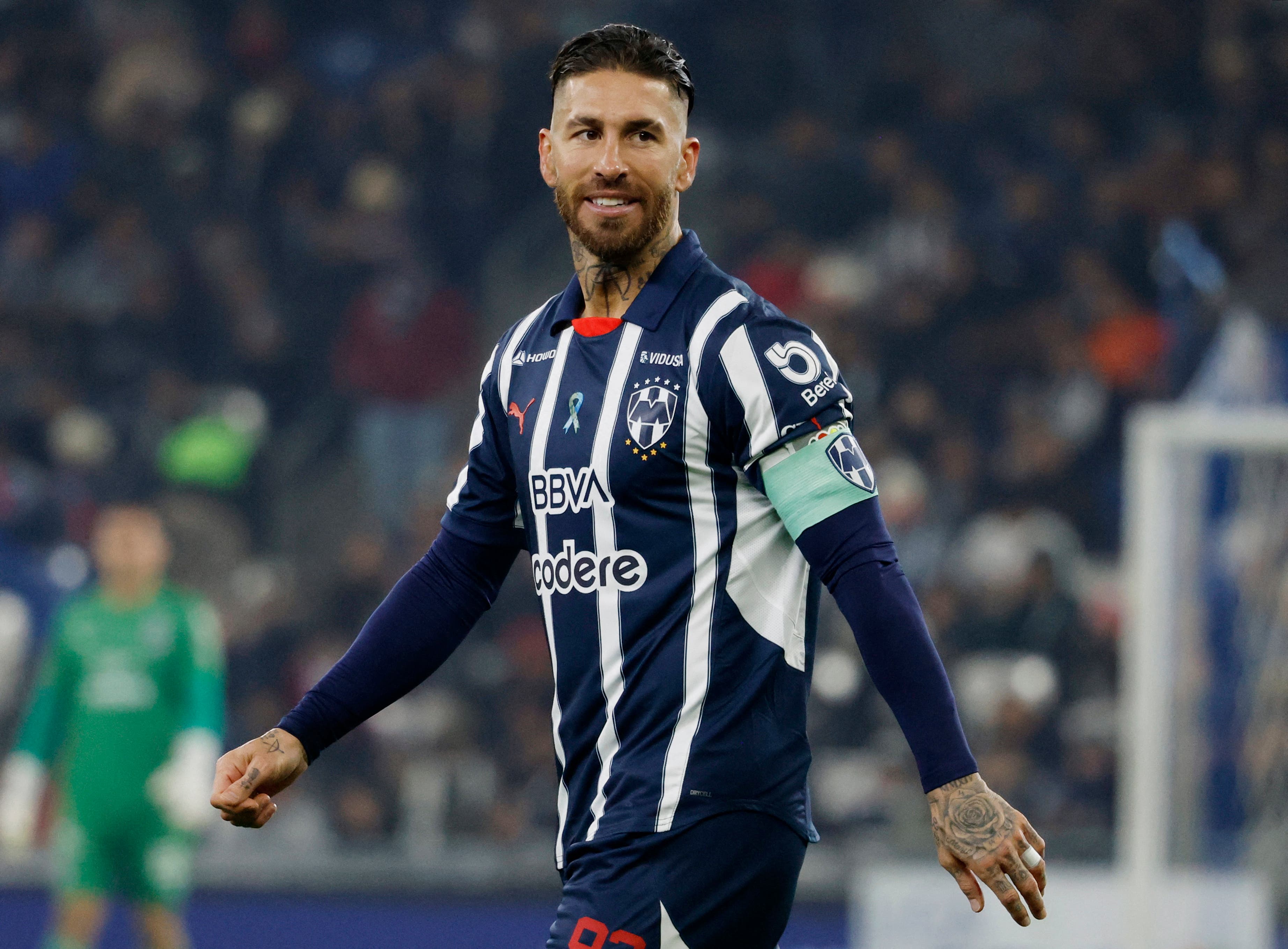 Sergio Ramos with Rayados de Monterrey