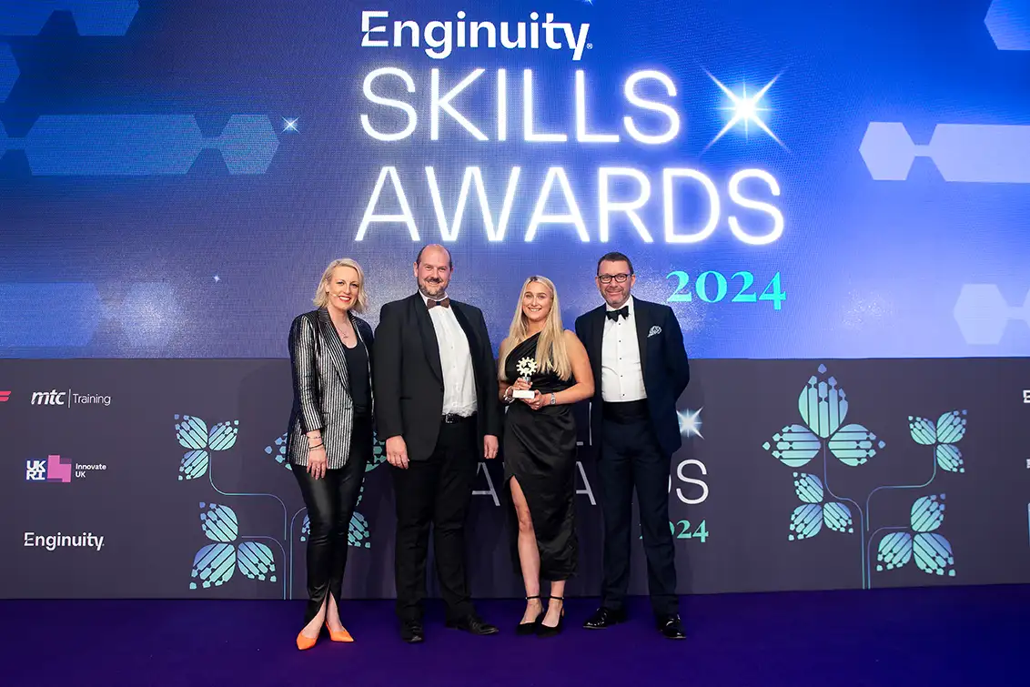 A picture of award winners collecting their award for The Equality, Diversity & Inclusion Award