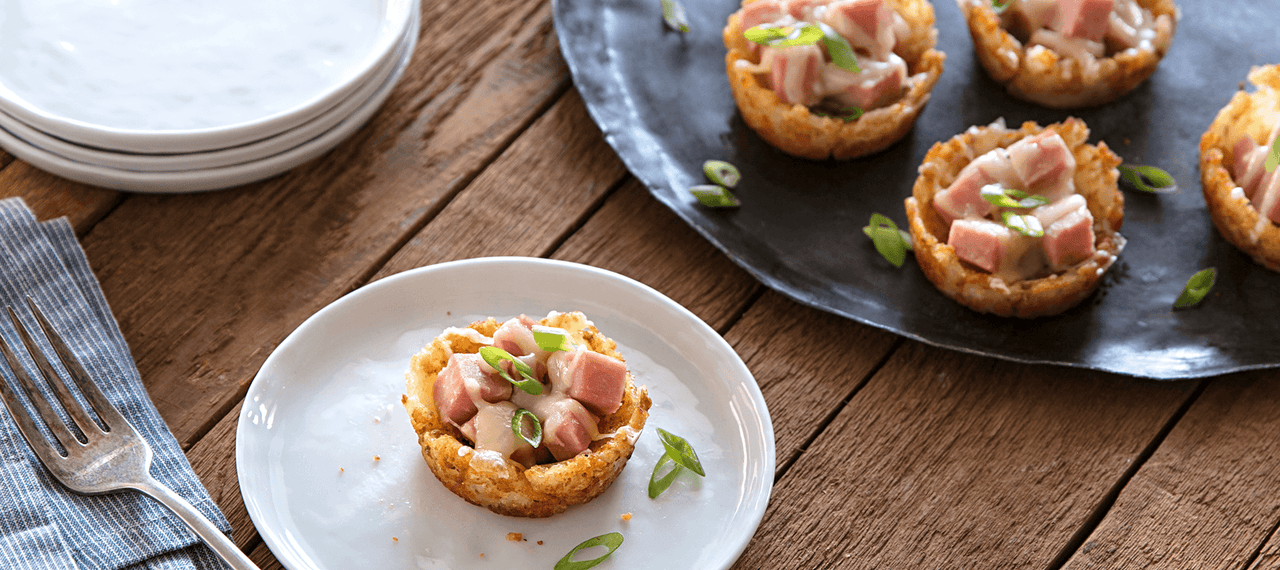 Cheesy Ham & Tot Cups | Farmland Foods