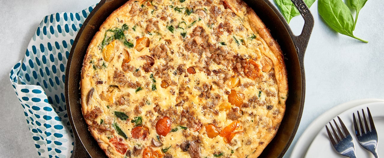 Sausage & Mushroom Breakfast Frittata | Farmland Foods