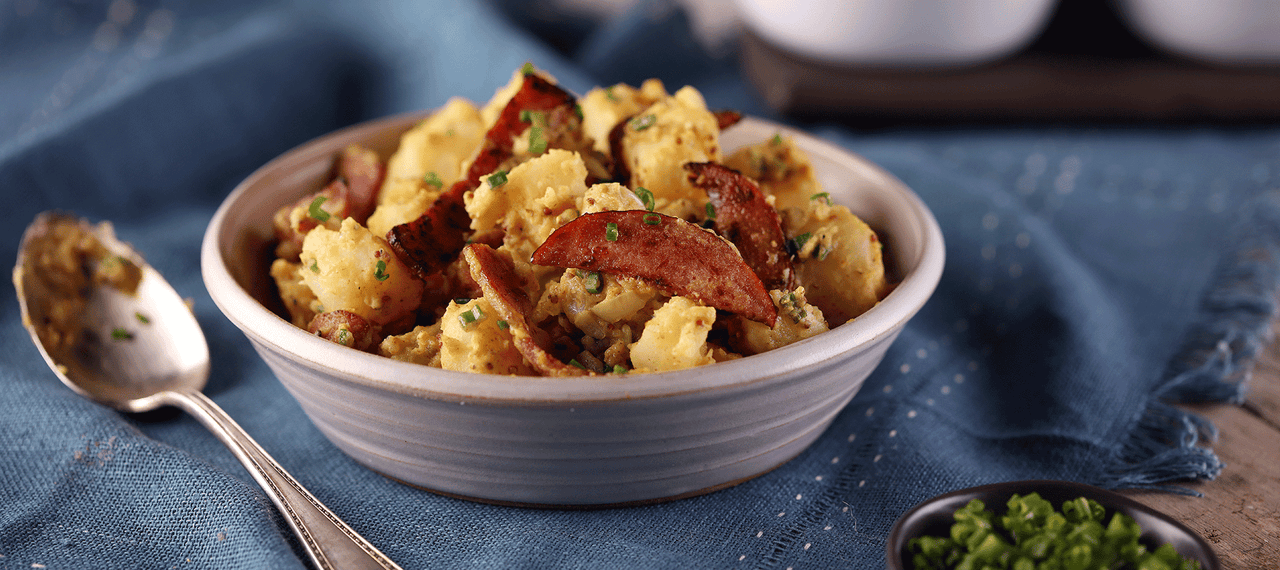 German Potato Salad with Chopped Ham | Farmland Foods