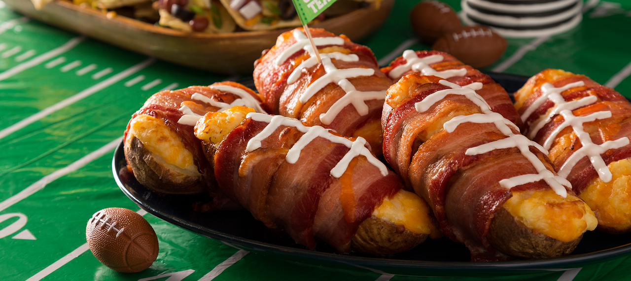 Bacon Wrapped Potato Skins | Farmland Foods