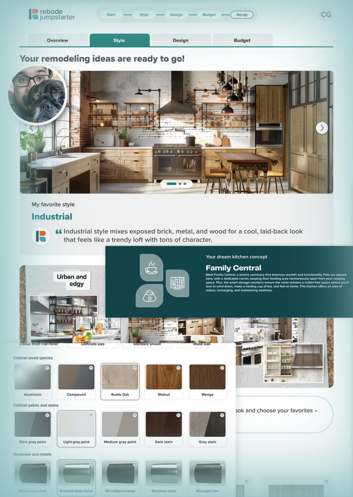 Example of a homeowner's project.