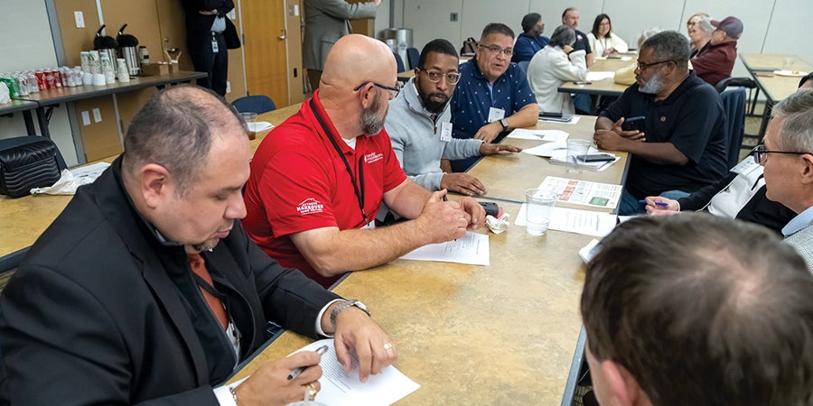 This year’s Grassroots Meetings began in January when trustees in ESC Region 13 gathered at TASB headquarters in Austin to discuss regional priorities that may become part of the next Advocacy Agenda.