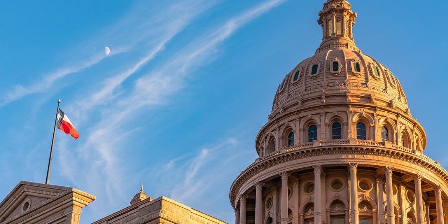 The Texas Capitol building. 