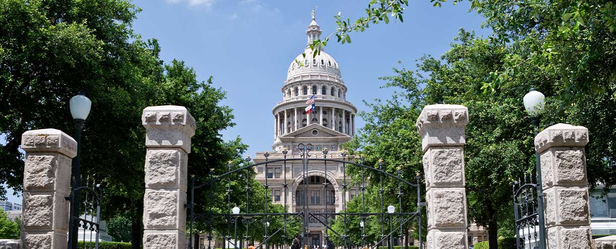 Texas Capitol from the Gates