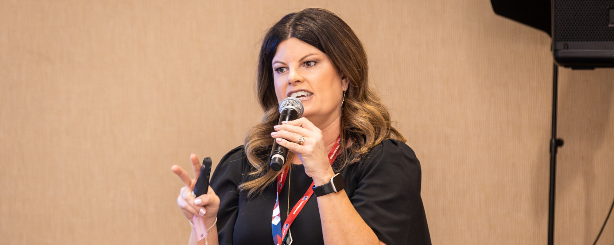 Principal Monica Smith talks about her school at Governance Camp