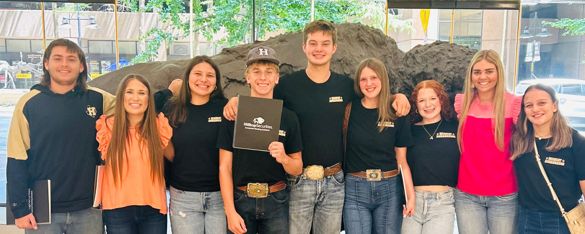 Student ambassadors in Henrietta ISD are known as the Bearcat Ambassadors.