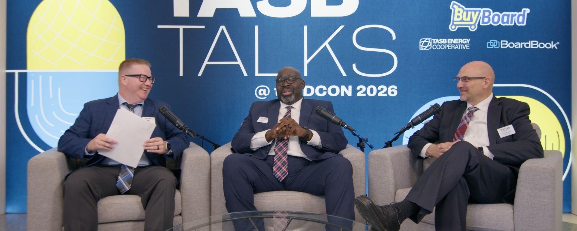 TASB Talks host Billy Gates spoke with Dr. Roosevelt Nivens and Dr. Chris Moran at txEDCON in Houston.