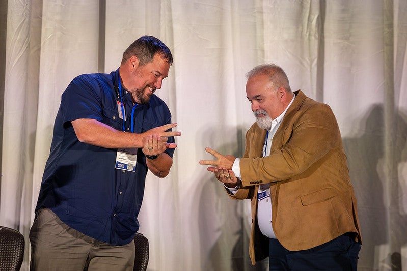 Ted Smith of Salado ISD and George Scherer of Round Rock ISD