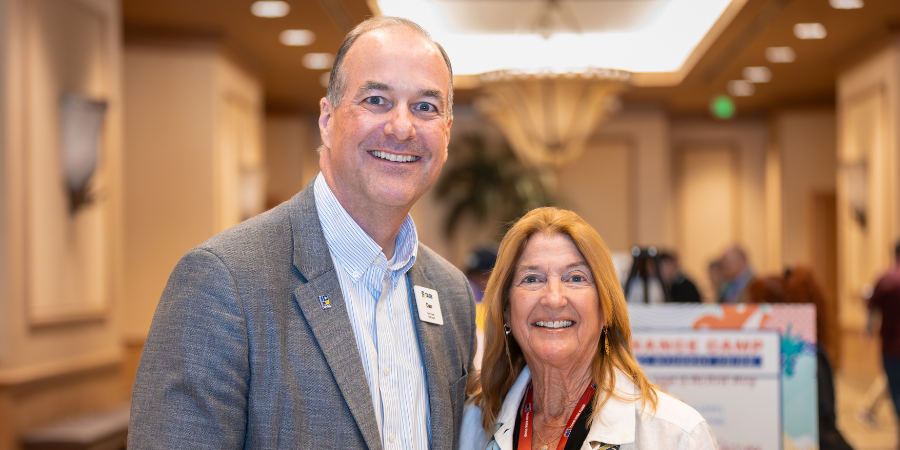 Executive Director Dan Troxell and TASB President Rolinda Schmidt at TASB Governance Camp.