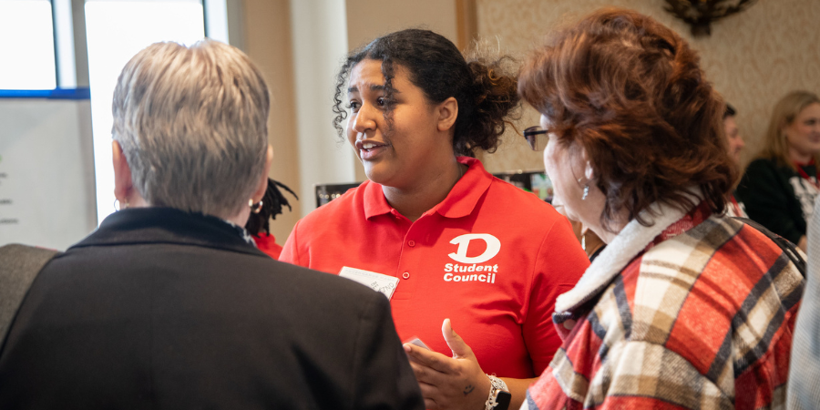 The Dickinson High School student council partnered with Teens in the Driver’s Seat to promote safe driving practices.