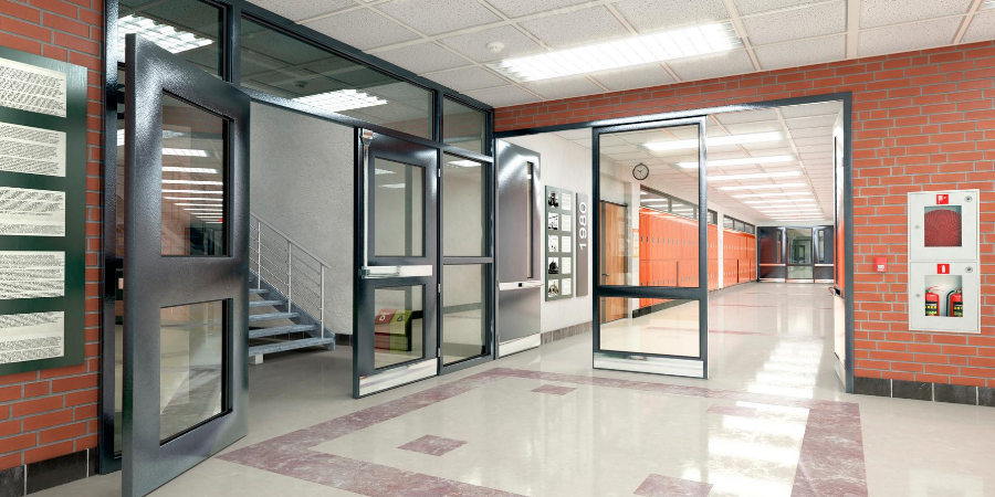 Image of a school lobby