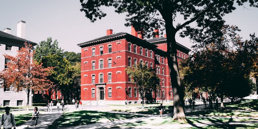 Red brick building, college campus