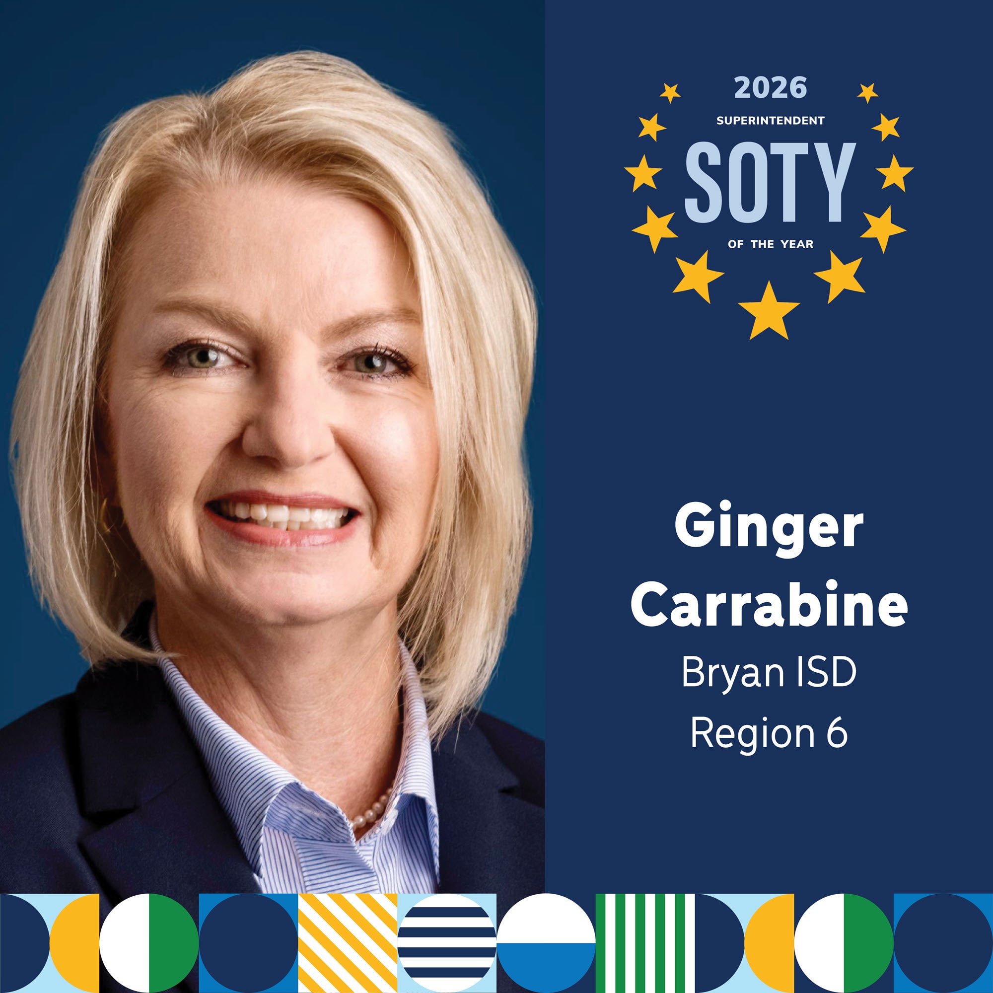Ginger Carrabine, Bryan ISD, Region 6